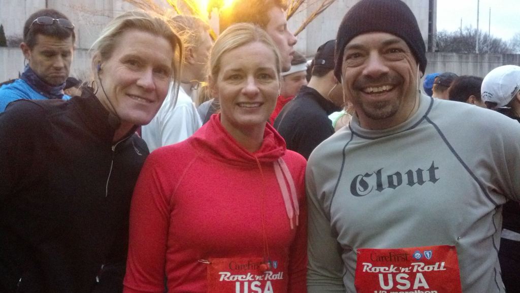 at the starting line